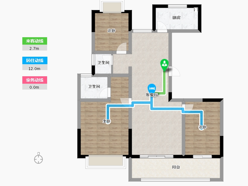 河南省-周口市-方远·中原首府-100.79-户型库-动静线