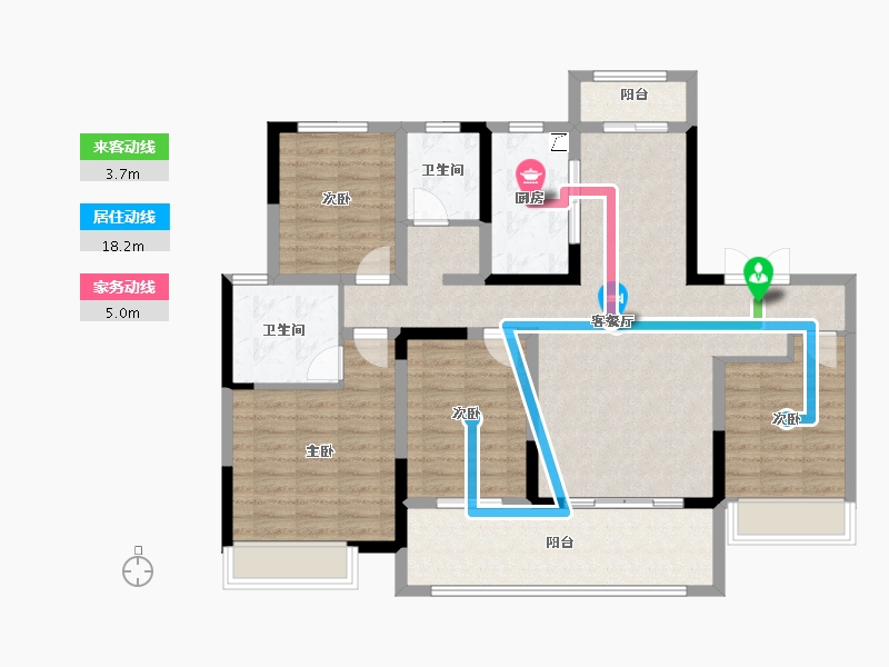 河南省-周口市-郸城建业桂园-112.00-户型库-动静线