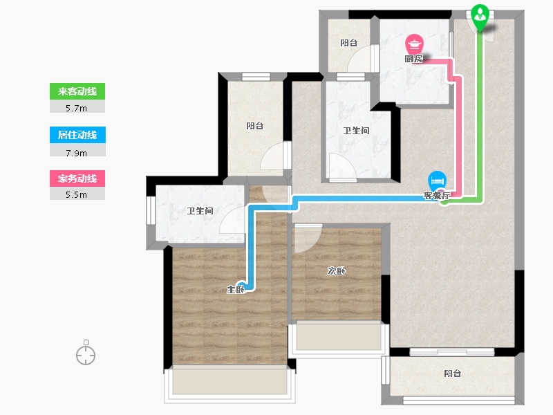 广东省-河源市-龙光城-77.95-户型库-动静线