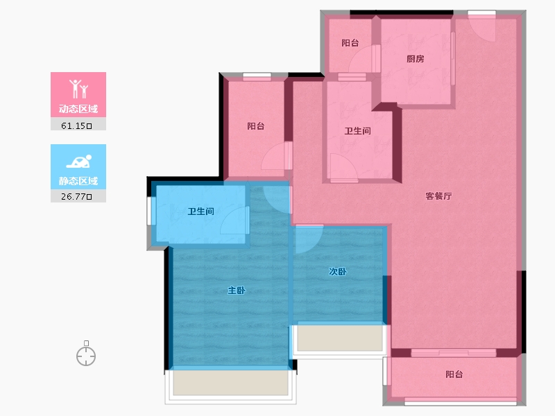 广东省-河源市-龙光城-77.95-户型库-动静分区