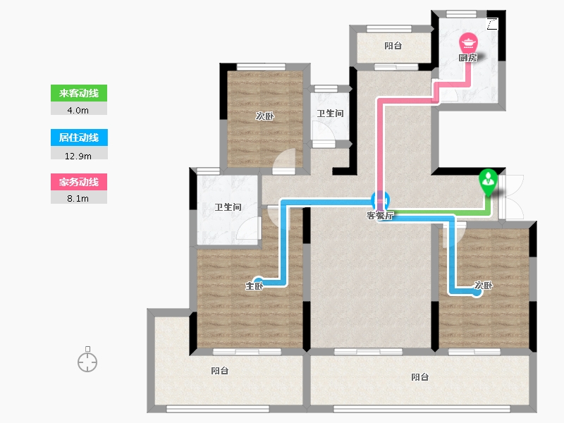 河南省-周口市-郸城建业云境-113.61-户型库-动静线