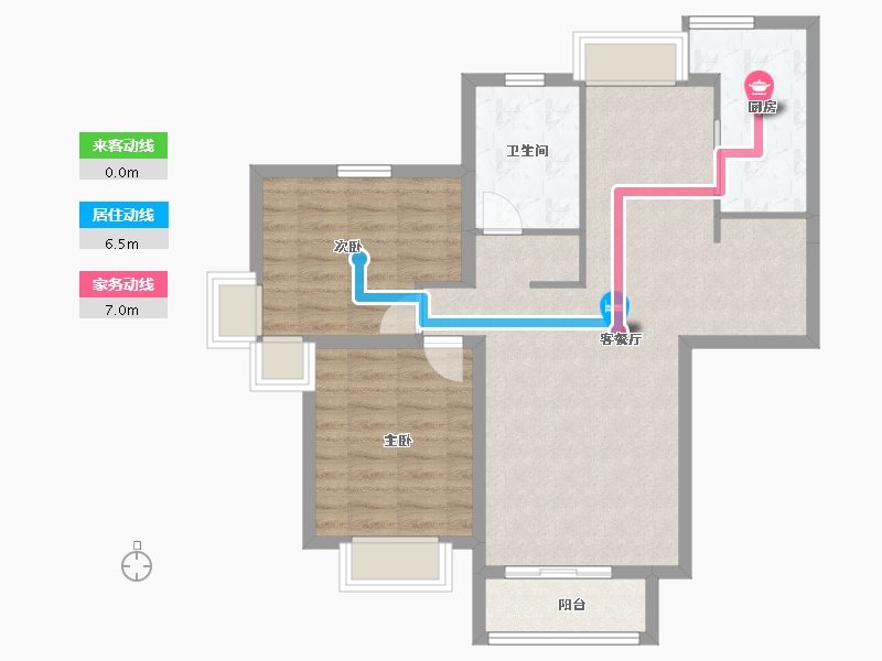 上海-上海市-和欣国际花园-78.57-户型库-动静线