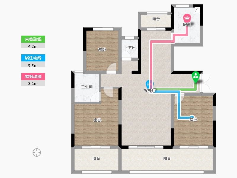 河南省-周口市-郸城建业云境-111.20-户型库-动静线