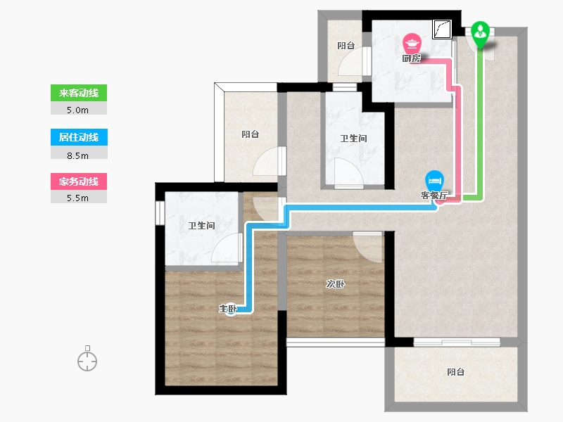 广东省-河源市-河源雅居乐美的源著-73.31-户型库-动静线