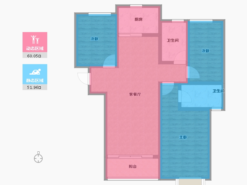 陕西省-西安市-盛唐融城-100.01-户型库-动静分区