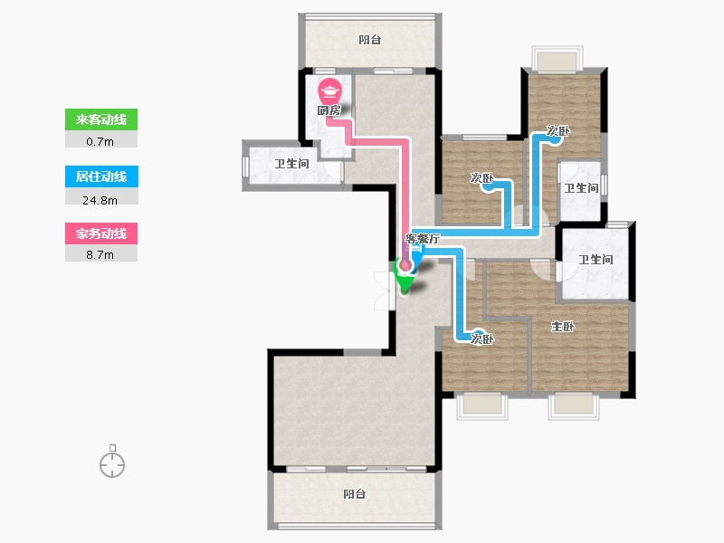 广西壮族自治区-南宁市-锦麟玖玺-156.08-户型库-动静线