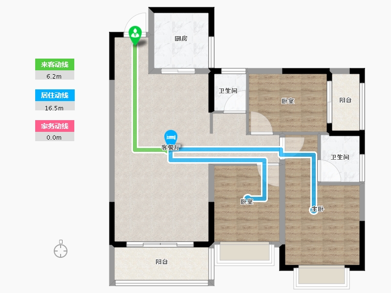 广西壮族自治区-来宾市-金色时代-100.81-户型库-动静线