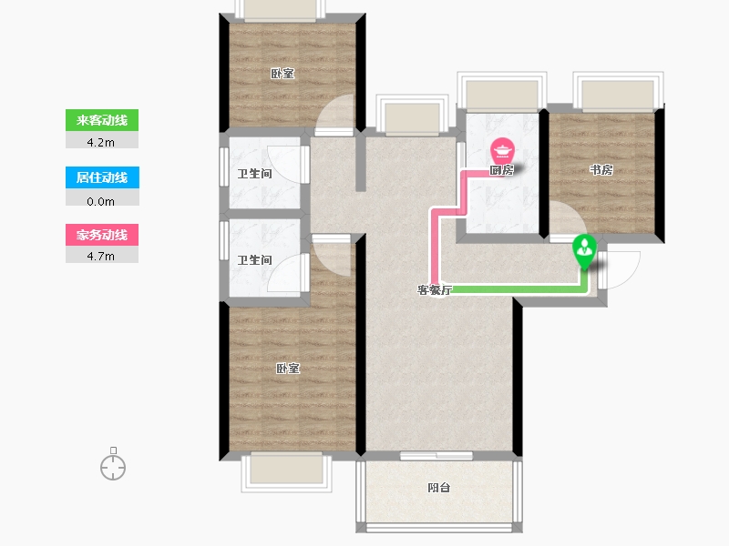 福建省-福州市-琅岐山语城-88.00-户型库-动静线