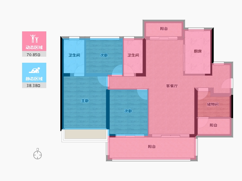 广东省-河源市-龙光城-97.69-户型库-动静分区