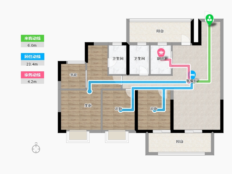 广西壮族自治区-南宁市-锦麟玖玺-112.74-户型库-动静线