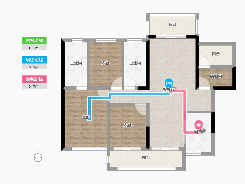 广东省-河源市-龙光城-93.32-户型库-动静线