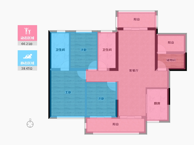 广东省-河源市-龙光城-93.32-户型库-动静分区