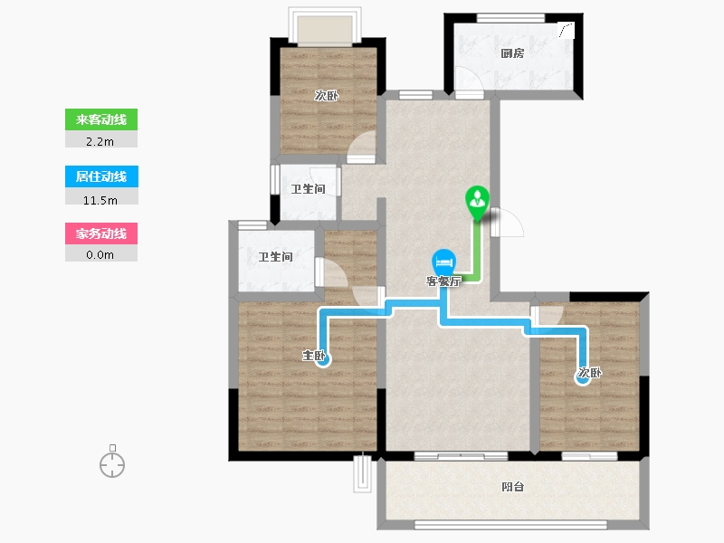 河南省-周口市-方远·中原首府-94.41-户型库-动静线