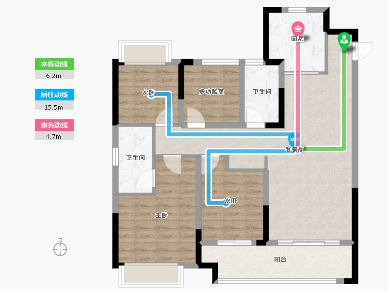 湖南省-长沙市-中交凤鸣九章-93.27-户型库-动静线