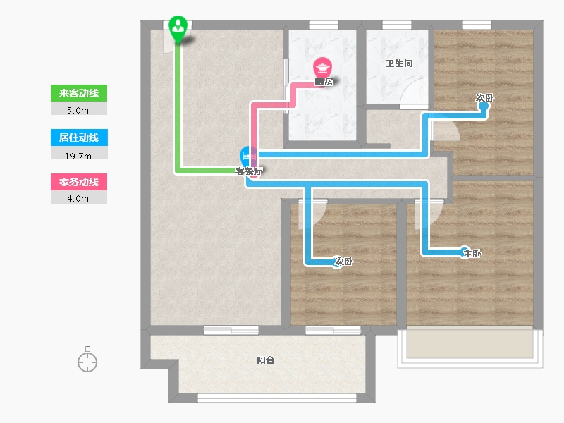 陕西省-咸阳市-金科集美嘉悦-78.40-户型库-动静线