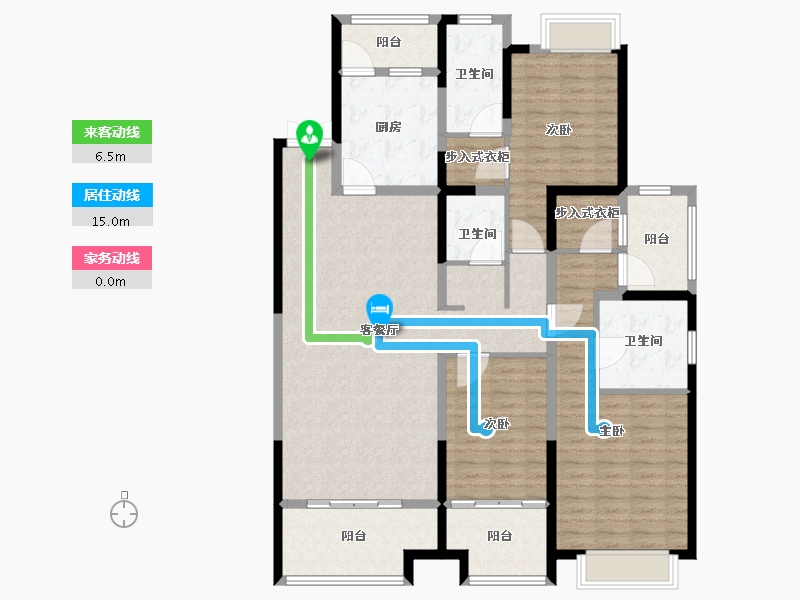 江苏省-苏州市-中大未来城-140.00-户型库-动静线