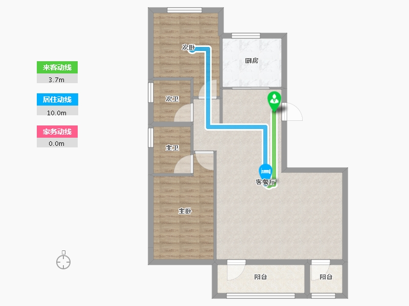 辽宁省-丹东市-鹿羚·是川-87.70-户型库-动静线