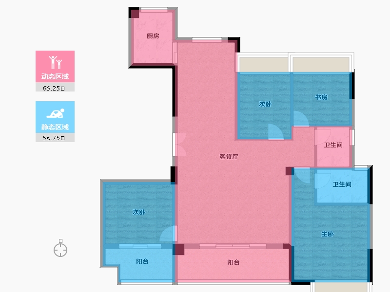 湖北省-恩施土家族苗族自治州-清江山水-117.00-户型库-动静分区