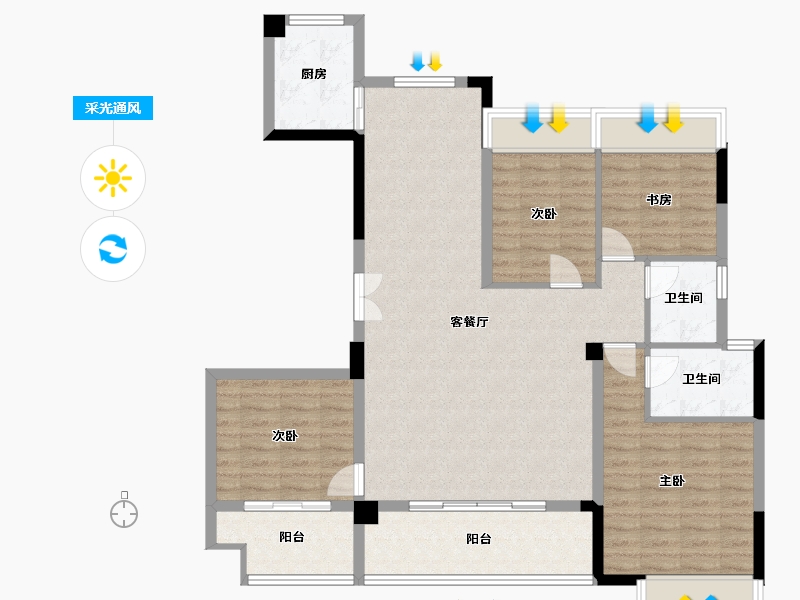 湖北省-恩施土家族苗族自治州-清江山水-117.00-户型库-采光通风