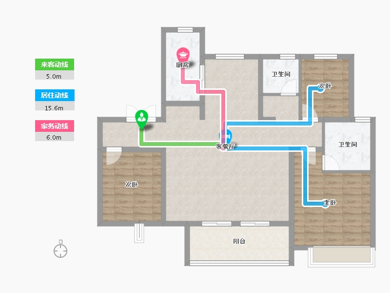 河南省-周口市-康桥海义悦溪园-108.01-户型库-动静线