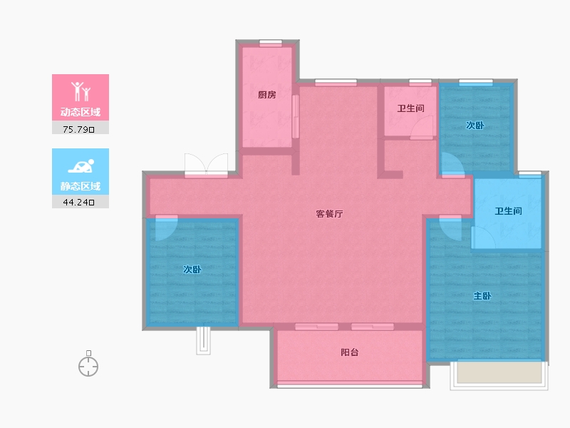 河南省-周口市-康桥海义悦溪园-108.01-户型库-动静分区