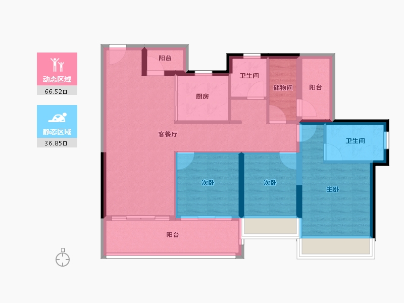 广东省-河源市-龙光城-92.31-户型库-动静分区