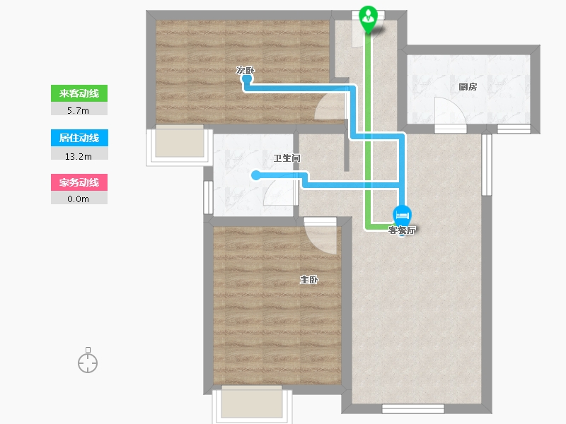 天津-天津市-保利天汇-68.00-户型库-动静线