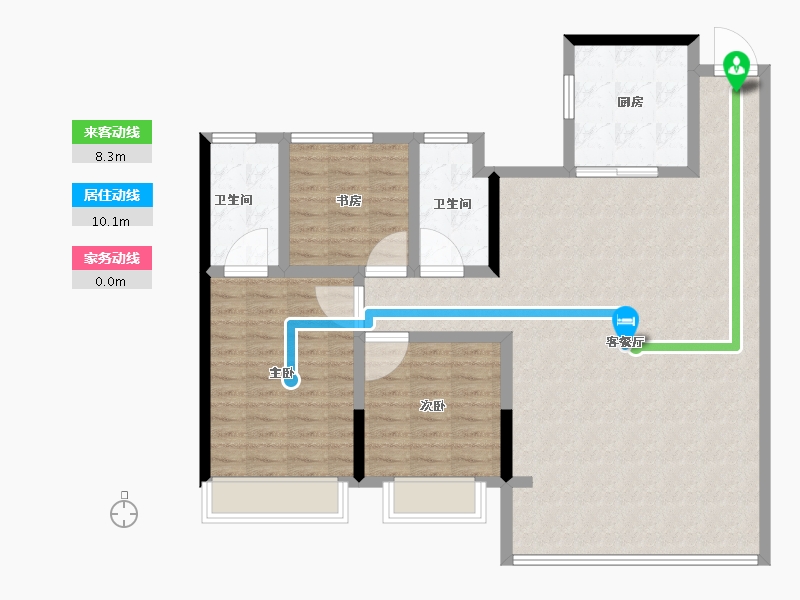 河北省-石家庄市-招商臻境-112.01-户型库-动静线