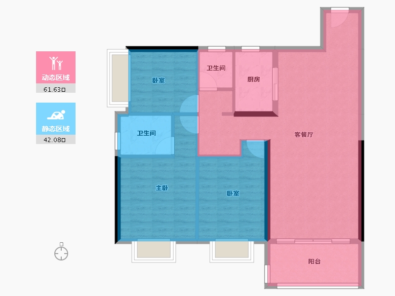 广西壮族自治区-贵港市-盛世悦城-94.04-户型库-动静分区