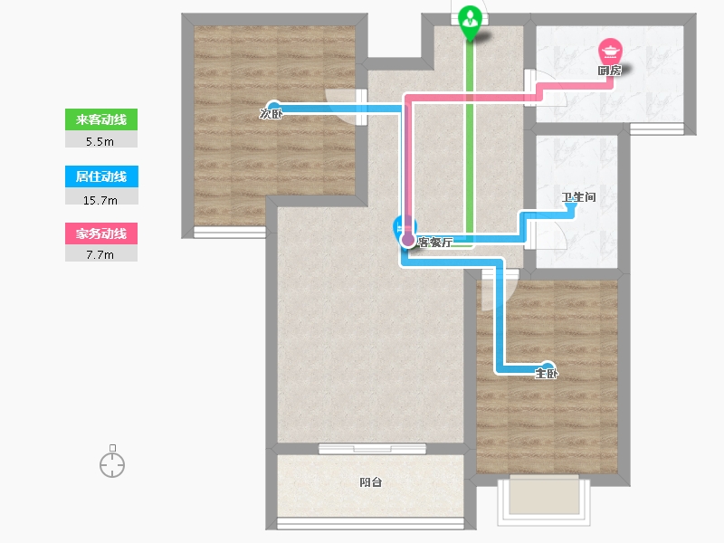 陕西省-咸阳市-城投时代-76.45-户型库-动静线