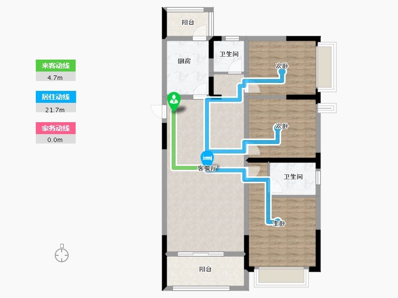 河南省-信阳市-半山学府-97.00-户型库-动静线