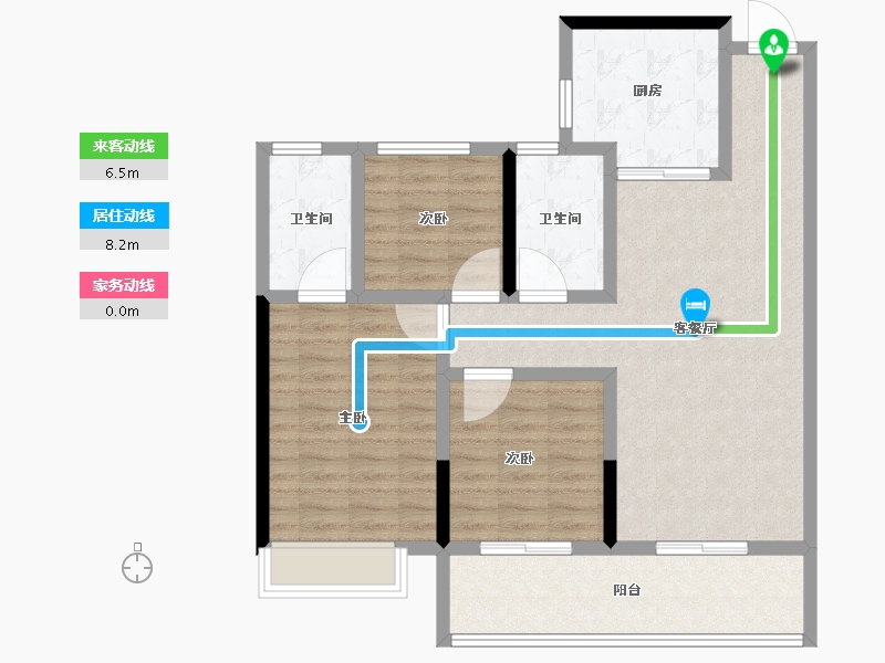 河北省-石家庄市-招商臻境-94.41-户型库-动静线