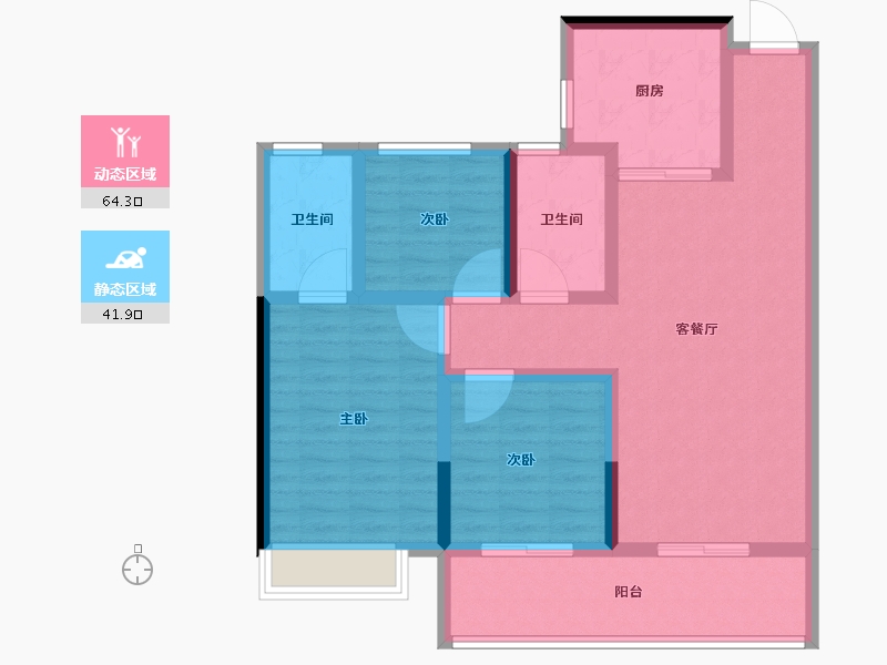 河北省-石家庄市-招商臻境-94.41-户型库-动静分区