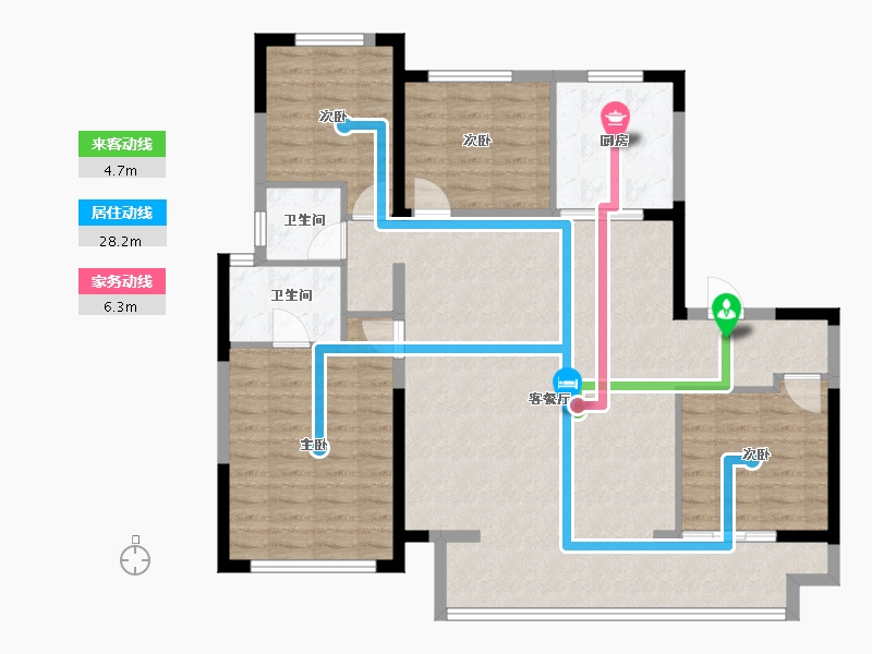 宁夏回族自治区-银川市-金地自在城-114.40-户型库-动静线