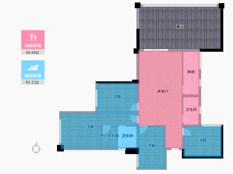 贵州省-六盘水市-城投·凤凰院景-134.59-户型库-动静分区