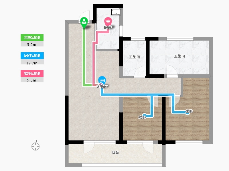 宁夏回族自治区-银川市-金地自在城-80.46-户型库-动静线