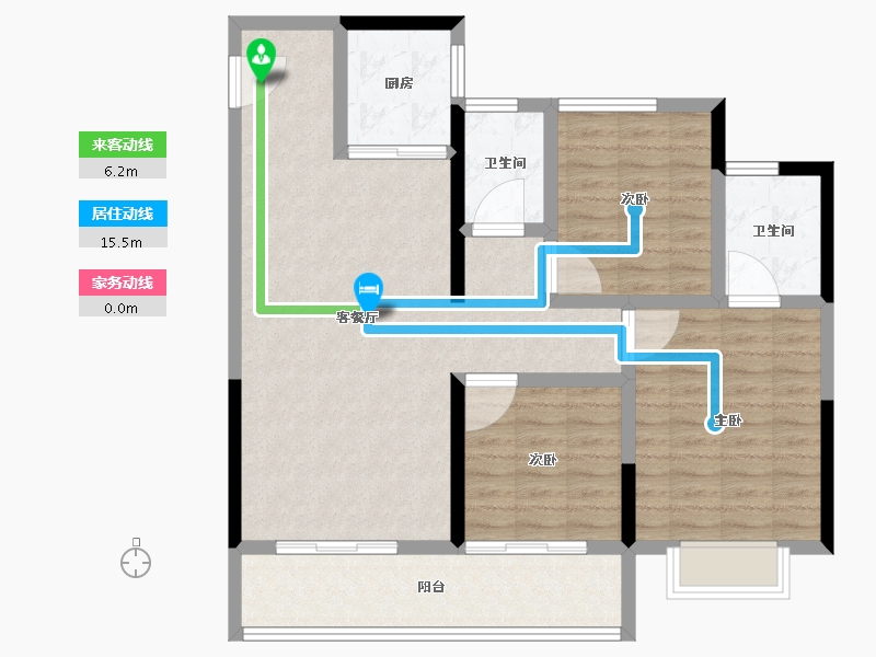 陕西省-西安市-招商央畔-96.01-户型库-动静线