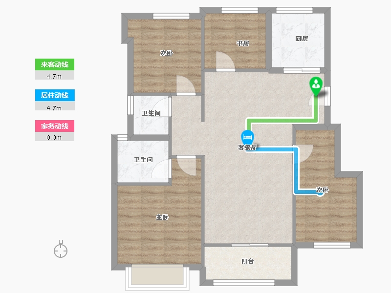 福建省-厦门市-建发和玺-86.20-户型库-动静线