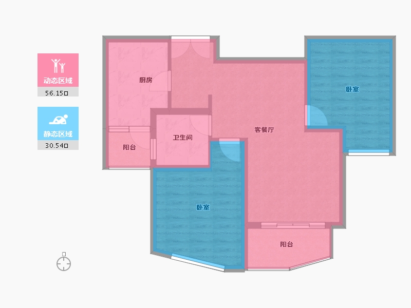 上海-上海市-东源名都-77.60-户型库-动静分区