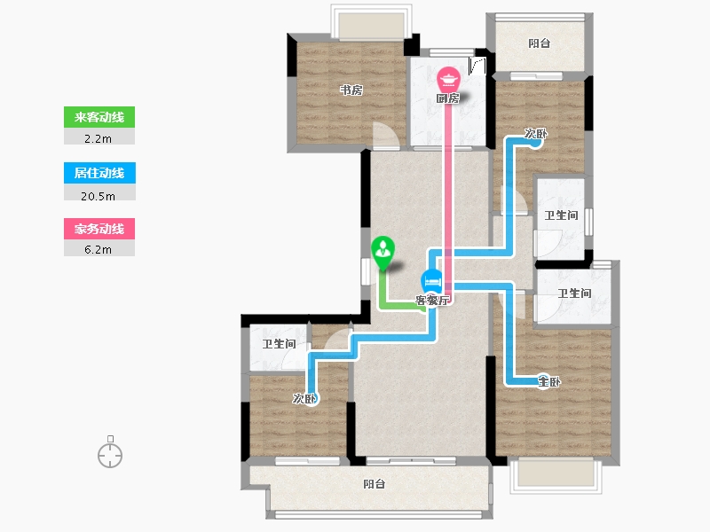 福建省-莆田市-铜锣湾万达广场-105.00-户型库-动静线