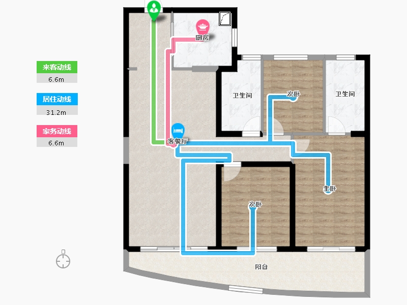 湖北省-武汉市-招商江山和樾-114.40-户型库-动静线