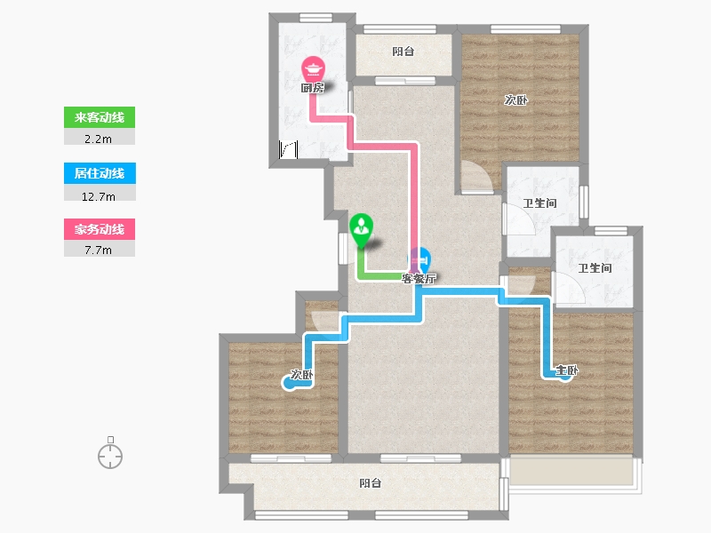 河南省-驻马店市-森鑫华府-106.00-户型库-动静线