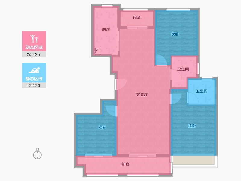 河南省-驻马店市-森鑫华府-106.00-户型库-动静分区