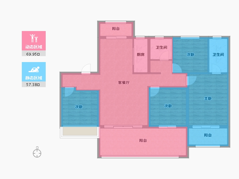 河南省-周口市-淮阳正商珑湖宽境-114.41-户型库-动静分区