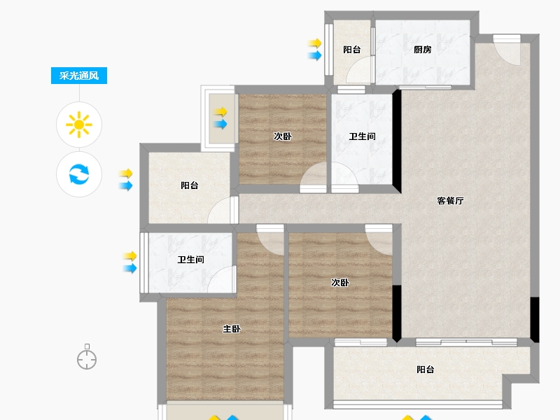 广东省-河源市-嘉葆润永安新城-92.03-户型库-采光通风