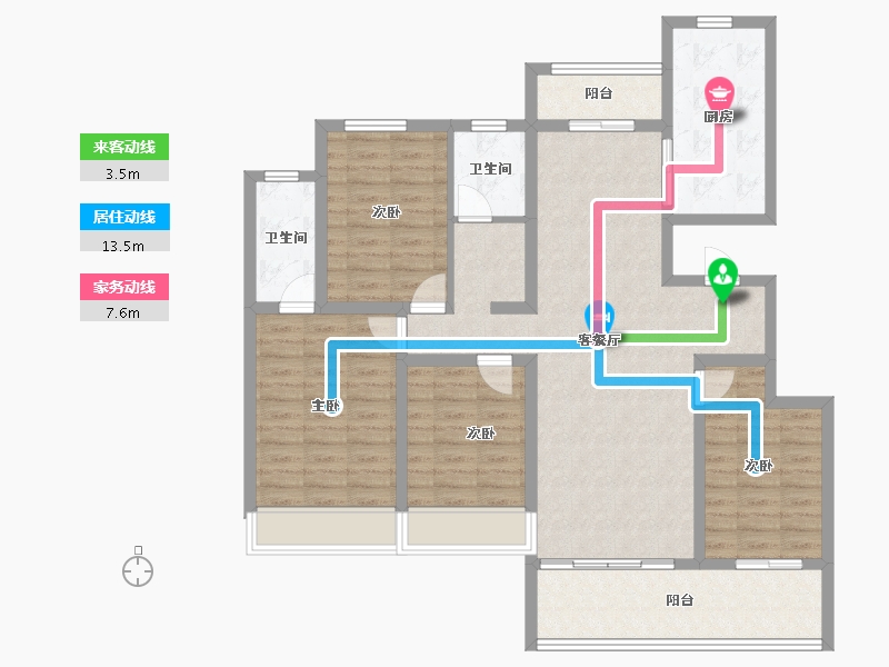 河南省-周口市-淮阳建业熙望-114.40-户型库-动静线