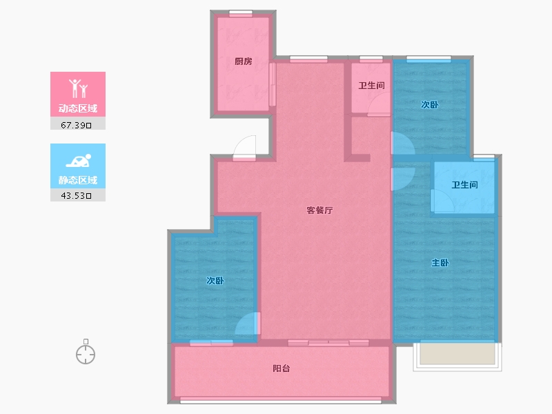 河南省-周口市-康桥悦溪棠-100.01-户型库-动静分区