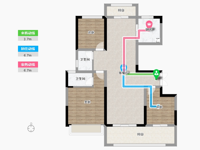 河南省-周口市-郸城建业桂园-100.00-户型库-动静线