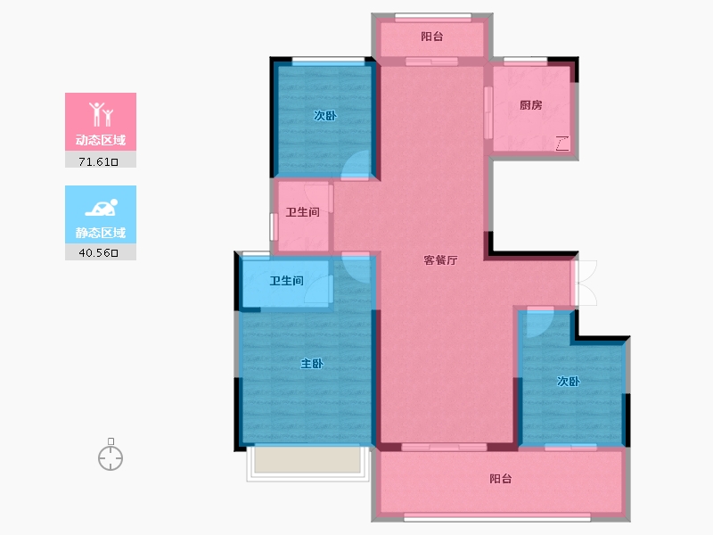 河南省-周口市-郸城建业桂园-100.00-户型库-动静分区