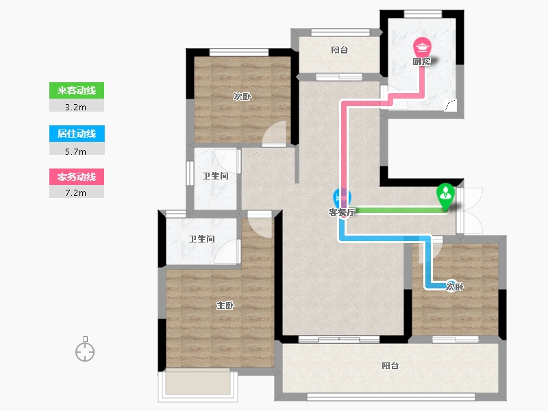 河南省-周口市-郸城建业桂园-92.00-户型库-动静线